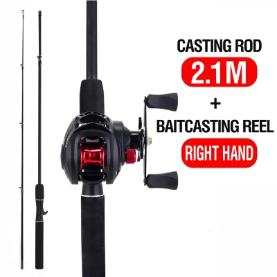 Fishing Combo 1.6m 1.8m 2.1m Fishing Rod Set Jigging Rod Carbon Fiber Ultra Light Sea Rod Spinning Reel 7.2:1 Casting Reel