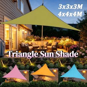 Triangle 420D Sun Shade Triangle Oxford Canopy Sunblock 98% UV Protect For Outdoor Patio Garden
