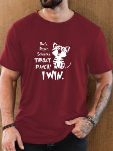 T Shirt for Man 100% Cotton Summer Round Neck Short Sleeve Graphic Print Breathable Streetwear Fashion Leisure Cool T-shirt