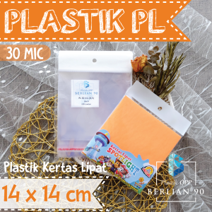 Plastik Display 14x14 Cm mic isi 100 lembar - Plastik Perlize - Plastik Opp Gantung Aksessoris Dan Snack Murah
