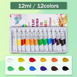 12ML Acrylic Paint Set Oil Watercolor Pigments DIY Wall Drawing Painting Art Supplies 12/18/24/36color
