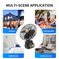 KEELAT 6/10 inch Portable Fan High Power Outdoor Desktop Cooling Fans Adjustable Cordless Fan Outdoor Camping Fan Tent Fan Rechargeable Desk Fan Rechargeable Battery Fan Cordless Fan KLF001. 