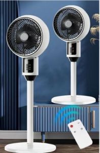 Remote Control Height Adjustable Auto Rotate Oscillation Air Circulation Ventilation Turbo Cooling Standing Desk Fan