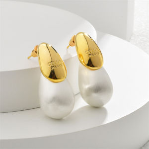 [fenggongshuode] 1Pair Transparent Resin Water Drop Earrings Simple Versatile Fashion Earrings For Women Girls Personalized Earrings Gifts