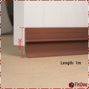 FinDee แถบปิดช่องล่างของประตู แปะข้างประตู กันฝุ่น กันลมออกกันเเมลง ยาว1เมตร door seal