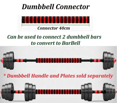 Dumbbell Plates Dumb Bell Handle with Locking Screws Dumbbell to BarBell Connector