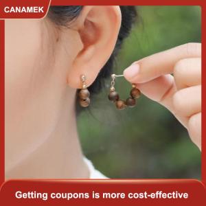 【CANAMEK 】 Eaglewood Earrings For Women Design Natural Aroma Wooden Earrings Lightweight Daily Wear Unique Cultural Gift For Her
