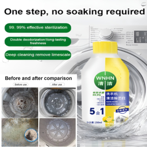 Home Washing Machine Cleaner  Descaler Stain Remover Remove Mold Odor Limescale HE Front Top Loading Washers Washer Drum Cleaner Deep Cleaning Disinfectant All Washer Types Universal Washing Machine Cleaning Tablets Deodorize And Sanitize