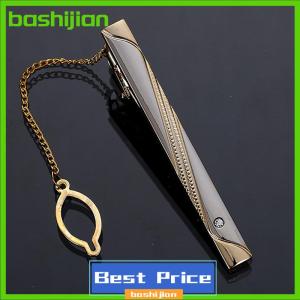 bashijian Men Metal Simple Necktie Buckle Color Tie Bar Clasp Clip Clamp Ties Pin Fashion Exquisite Jewelry For Wedding Gift