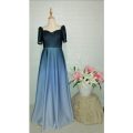 MODERN FILIPINIANA OMBRE DRESS. 