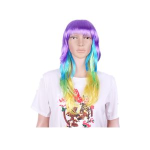 Wig cosplay Prom Colorful Long Curly Hair Anime wig for girls cos Wig lolita
