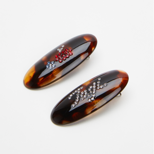 Tagi. Put-Put Fruit Acetic Acid Hairpin Vintage Inlaid Colorful Bangs Clip