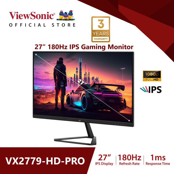 Viewsonic Omni Vx2779 Hd Pro 27 Fhd Gaming Monitor Ips Panel 180hz