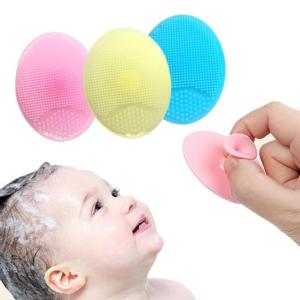 LILY & ADORA Baby shower brush silicone cleaning massage brush baby scalp facial scrubbing massage tool