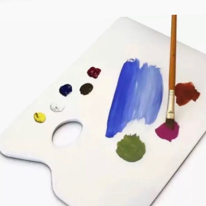 Palette Papier A4 Jetable 35 Feuilles – Palette Peinture Acrylique, Huile, Aquarelle, Gouache – Bloc Détachable Avec Trou Pour Pouce