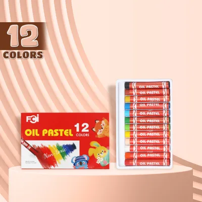 FCI Oil Pastel Set Non Toxic Drawing Crayons For Childrens And Artist Student Safe Healthy Bright Colors Set 8/12/18/24