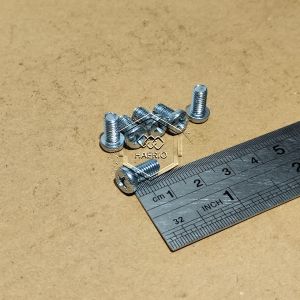 10 BIJI BAUT JP M5X10 PAN HEAD SEKRUP M5 X 10 PANJANG 1CM 1 CM 5X10 5 X 10 MM 10MM OBENG PLUS SKRUP PUTIH GALVANIZ GALVANIS GALPANIS PITCH DRAT 0.8
