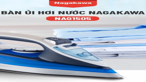 🔥 BÀN LÀ HƠI NƯỚC NAGAKAWA NAG1505 1200W – PHUN HƠI MẠNH CHỐNG DÍNH TEFLON AN TOÀN TUYỆT ĐỐI 🔥