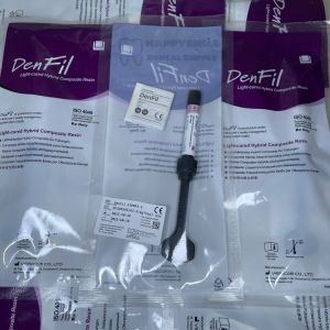 DenFil Light Cured Hybrid Composite Resin Refill A1 A2 A3 4g Dental composite Dental Restoration Shelf life 2028