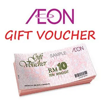 可在全马Aeon使用的AEON VOUCHER 代金券 5pcs*RM10 (RM50) 2027exp