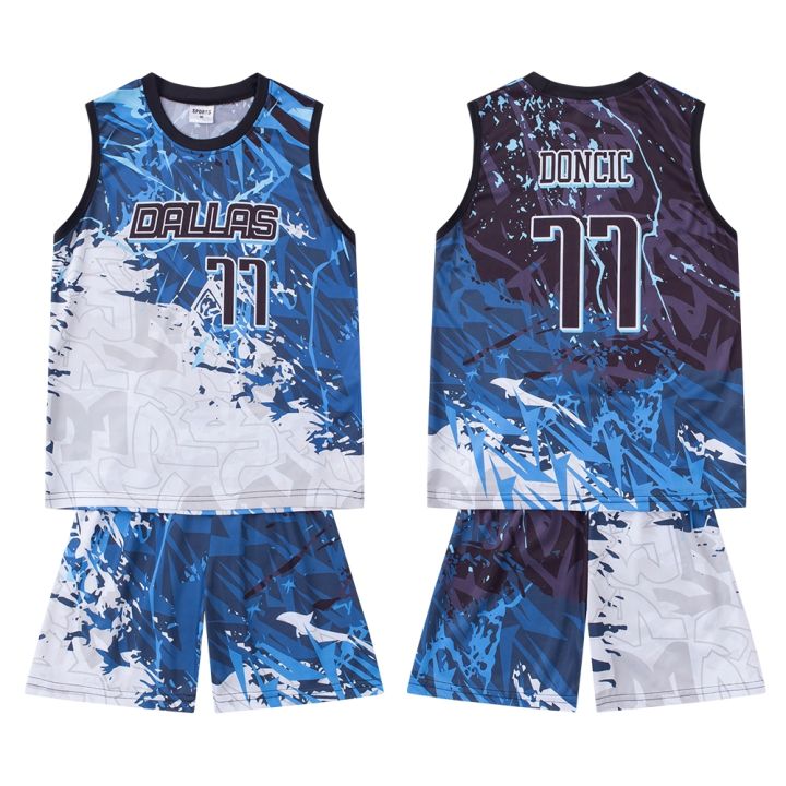 Kid's terno (Top Pants) Basketball Jersey set kyrie irving kids dress  Clothes brooklyn Lazada PH