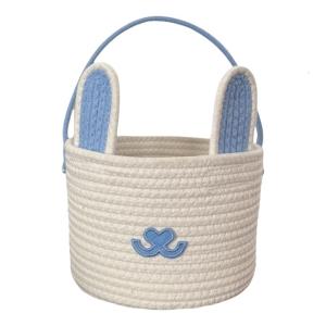 Mạnh mẽ dệt tay vật liệu Easter Thỏ trứng giỏ phụ kiện di động cho gia đình bên và lớp học sử dụng bình thường