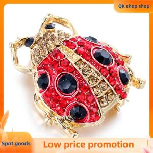 ✨QK shop✨ Vintage Enamel Cute Crystal Rhinestone Insect Collar Brooch Pin Jewelry Gifts