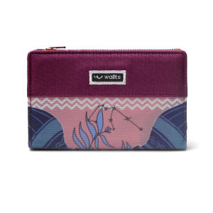 Wallts Sherin Stellar Aquarius - Dompet Lipat Kanvas Wanita Anti Air