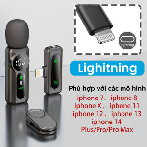 DiGi Domain L02 Micro Không Dây Kiểu Ve Áo Khử Tiếng Ồn Mic Vlog Tương Thích Với iPhone Và Android micro cài áo không dây