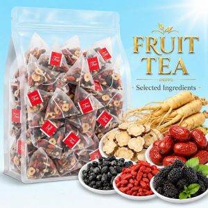 Ginseng Five Treasure Tea Ginseng Tea Bags for Stay Up Late Daily Refreshing Drink Chinese Tea