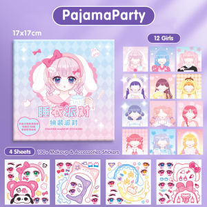 Baby Shine DIY Mainan Stiker Ganti Muka Stiker Make up Rias Variasi Anime