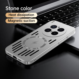 Metallic Paint Heat Dissipation Magnetic Casing for VIVO X300 Ultra Pro 300S VivoX300 300Pro 5G Phone Case Hard PC Ultra-thin Wireless Charging Back Cover for Vivo X300S X300U X300Pro
