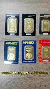 Orange 5g 20g 100g High Quality VB Gold Plated Bar Non-Magnetic Gold Plated Bullion Sealed Packaging Collectibles Business Gift