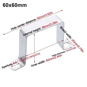 ELITEDEALSHUB Saddle Clip Horseback Hose Clamp M-shaped U-shaped Square Rectangle Plumbing Tightening Throat Hoop Durable Fastening Buckles Ohm Tube Card Tube