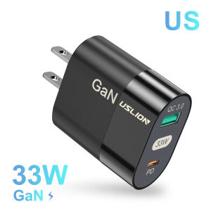 Bộ sạc GaN 33W PD QC 3.0 USB Type C sạc nhanh di động cho iPhone 14 13 Pro Max POCO