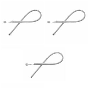 FOUNDTWO 3PCS Linh hoạt Dụng cụ luồn dây rút mùa xuân Chèn nhanh Có thể uốn cong Dụng cụ luồn dây đai Phụ kiện may vá Thép không gỉ Dụng cụ luồn dây thun Dành cho quần thể thao