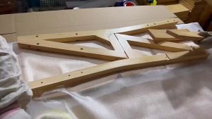 LZD Household Ladder Chair Foldable Dual-Purpose Step Stool Indoor Climbing Pedal Stairs Multifunctional Solid Wood Ladder Chair