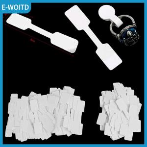 【E-WOITD】 50 100Pcs Blank price tags necklace ring jewelry labels paper stickers
