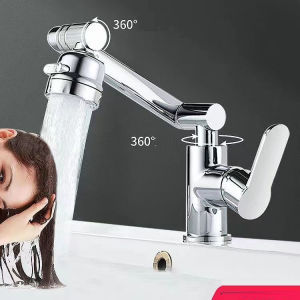 1080 rotary convenient kitchen bathroom faucet dual mode spout hot and cold water faucet desktop installation faucet washbasin water-saving faucet
