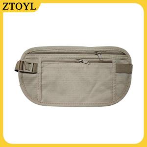 ZTOYL 1PC phổ thể thao eo túi tiền vành đai cho du lịch phụ nữ và nam giới mỏng ẩn Ví du lịch điện thoại di động chống trộm Túi