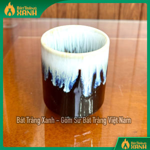 Cốc Sứ Bát Tràng Men Hỏa Biến 200ml Cốc Trụ Uống Trà Cafe Nước Ly Sứ Đẹp Cho Nhà Hàng Khách Sạn