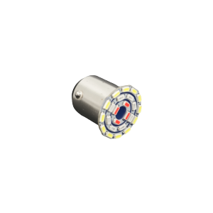 2PCS Motorcycle LED Tail and Brake Lights 1157 3014 24SMD Flashing Colors High-Brightness Three-Color Signals for Enhanced Visibility