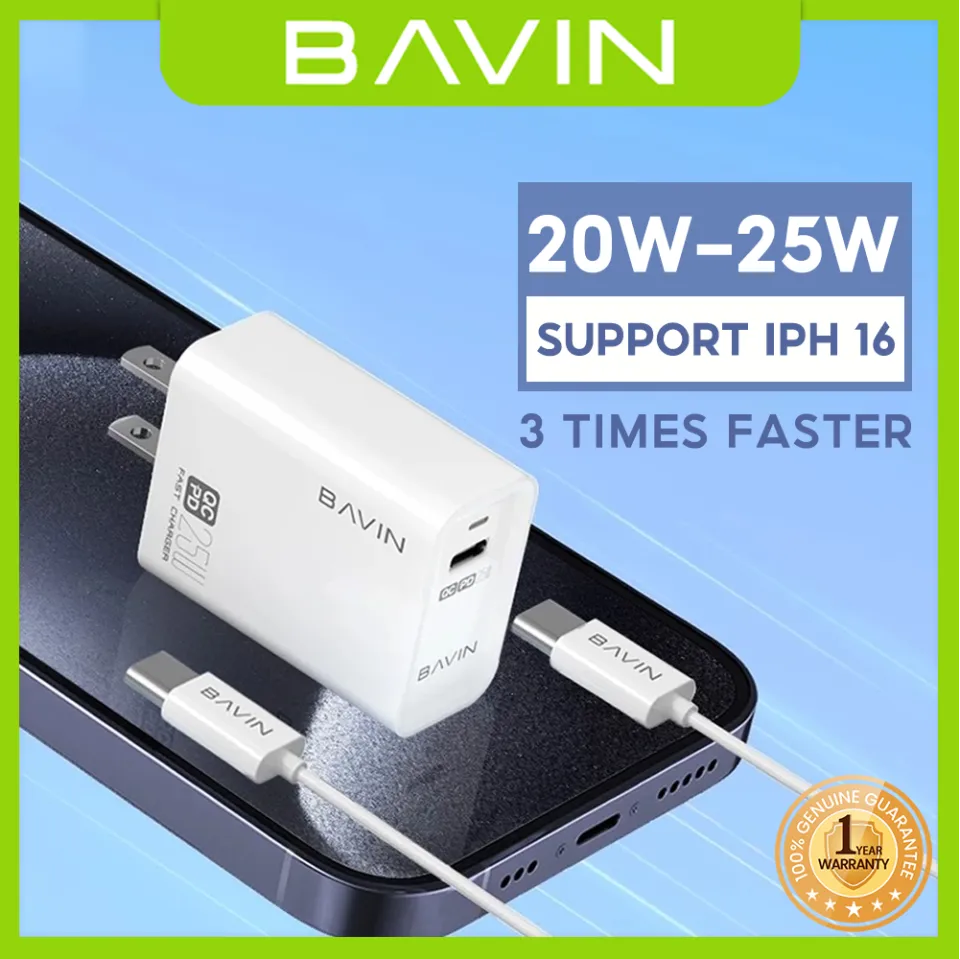 BAVIN PC657 PD Fast Charger Adapter 25W 20W Type-C Power
