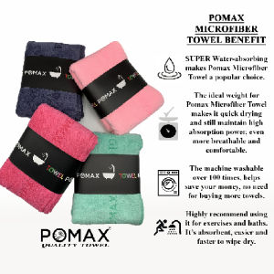 Pomax bath towel good quality microfiber towel for excercise tuala mandi