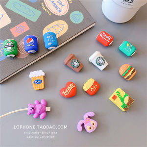 Top Seller Cute Cartoon Protective Cover For iPhone USB Cable Protector Charger Data Cord Organizer Anti Breaking Holder Charging Cable Protector
