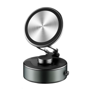 Electric Vacuum Magnetic Suction Phone Bracket with Strong Suction Cup for Navigation Driver Passenger Easy Installation