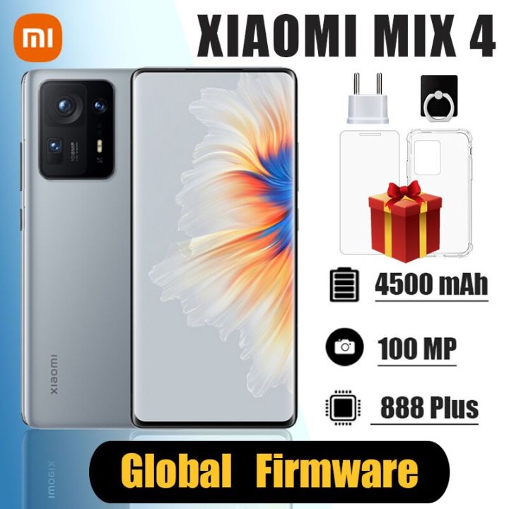 Xiaomi MIX 4มือถือ,มาร์ทโฟน MI NFC 8 + 256 120W Wireless50W Qualcomm Snapdragon 888Plus 98% ใหม่ที่ใช้