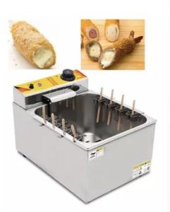 หม้อทอดคอร์นด็อกไฟฟ้า 12L เตาทอดคอร์นด็อกชีส📢🚚-พร้อมส่ง-