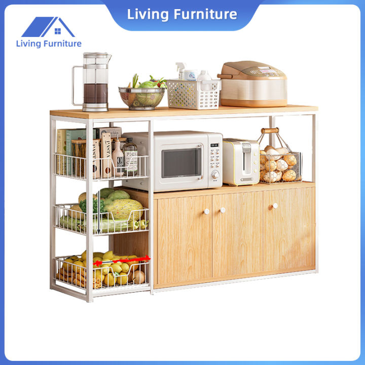 4 tier Kitchen Storage Multifunction kitchen rack microwave rack ...