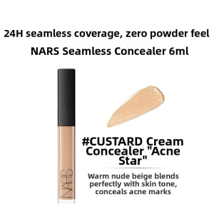 NARS Mini Radiant Creamy Concealer 6ml 16H Long Lasting Full Coverage Hydrating Concealer Cover Dark Circles Blemishes (CHANTILLY 1231# VANILLA 1232# HONEY 1233# CUSTARD 1234#)
